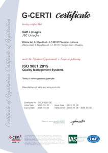 ISO Certificate