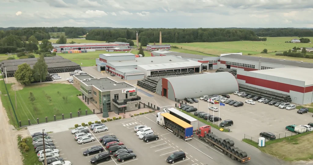 litnaglis company stocked with wire rod for nail production